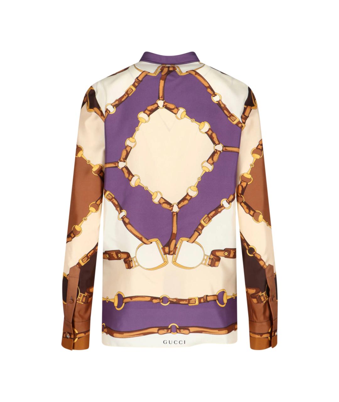 GUCCI Мульти шелковая рубашка, фото 2