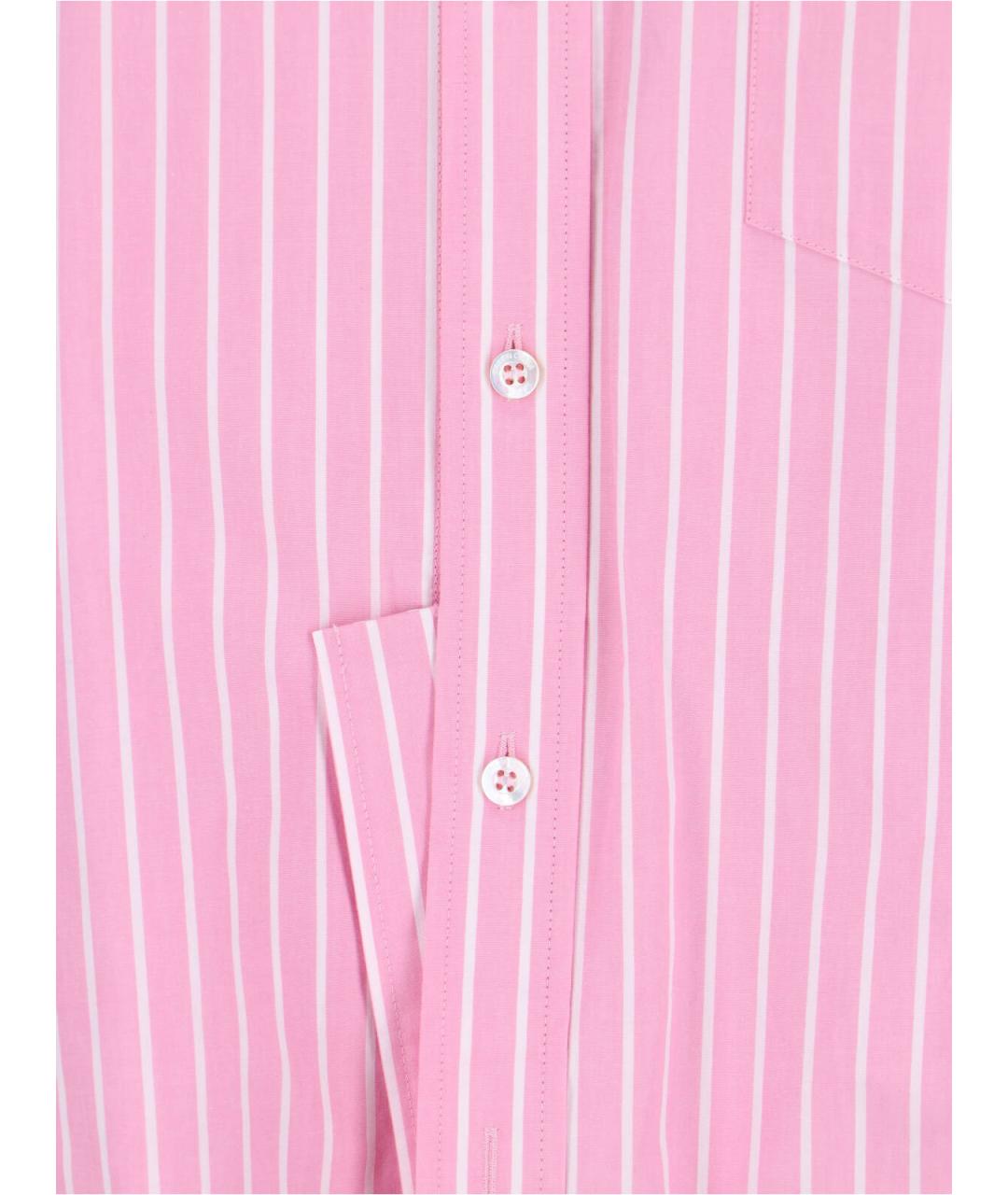 BALENCIAGA Розовая хлопковая рубашка, фото 5