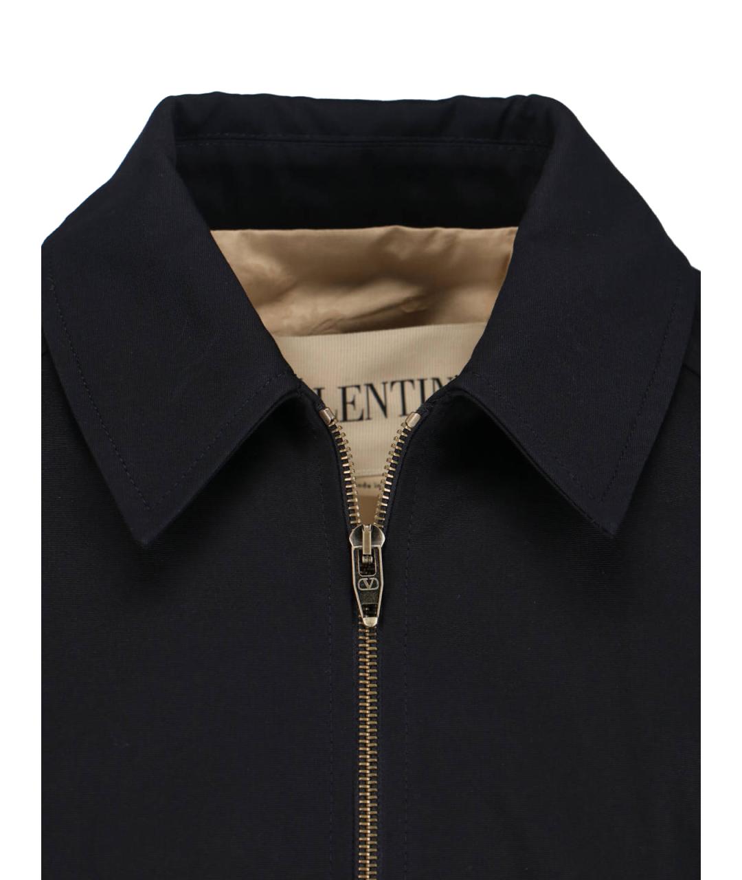 VALENTINO Черная хлопковая куртка, фото 4