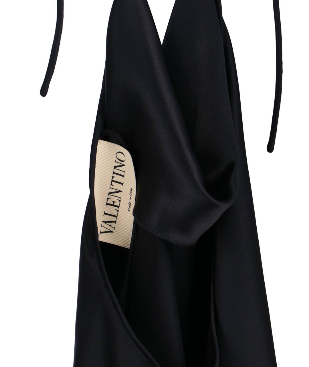 VALENTINO Черная шелковая майка, фото 3