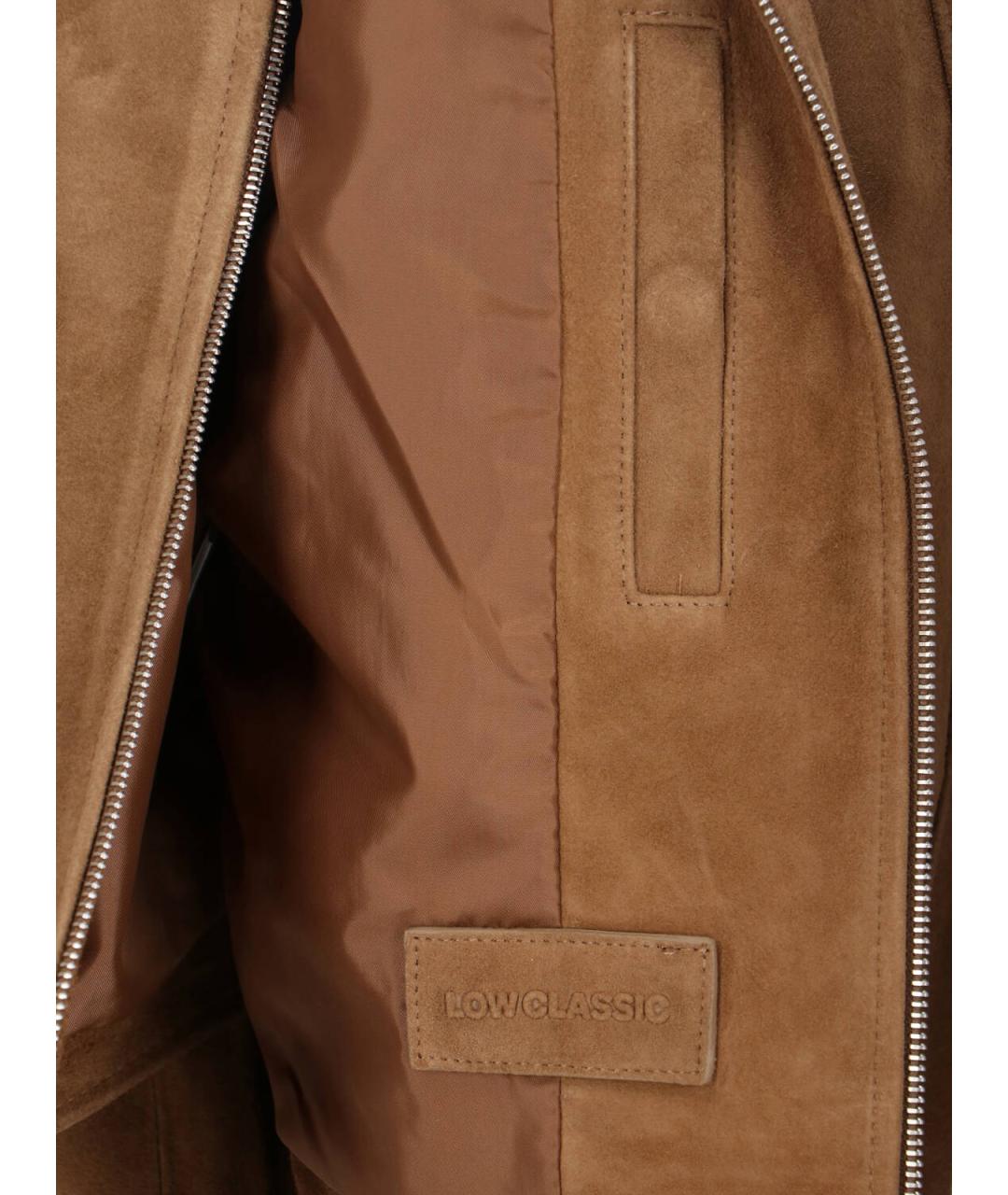LOW CLASSIC Коричневая замшевая куртка, фото 5