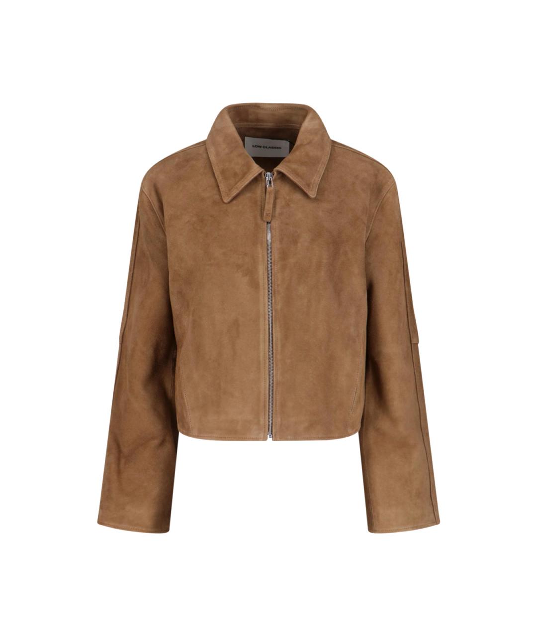 LOW CLASSIC Коричневая замшевая куртка, фото 1