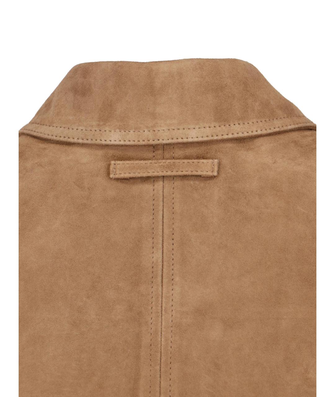 LOW CLASSIC Коричневая замшевая куртка, фото 3