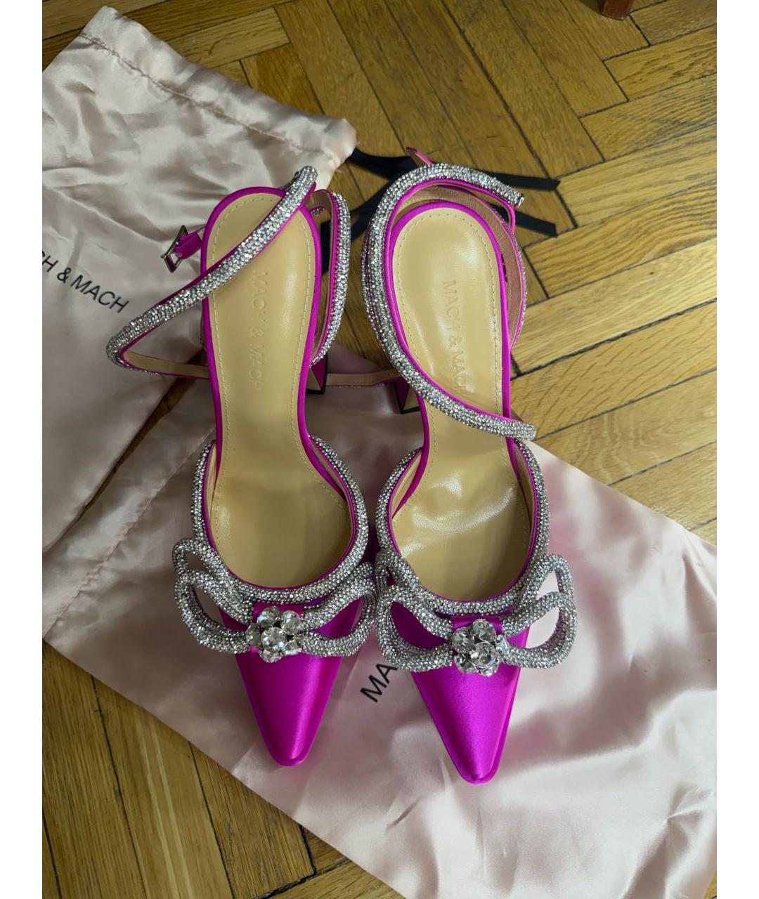 MACH&MACH Фуксия текстильные туфли, фото 3