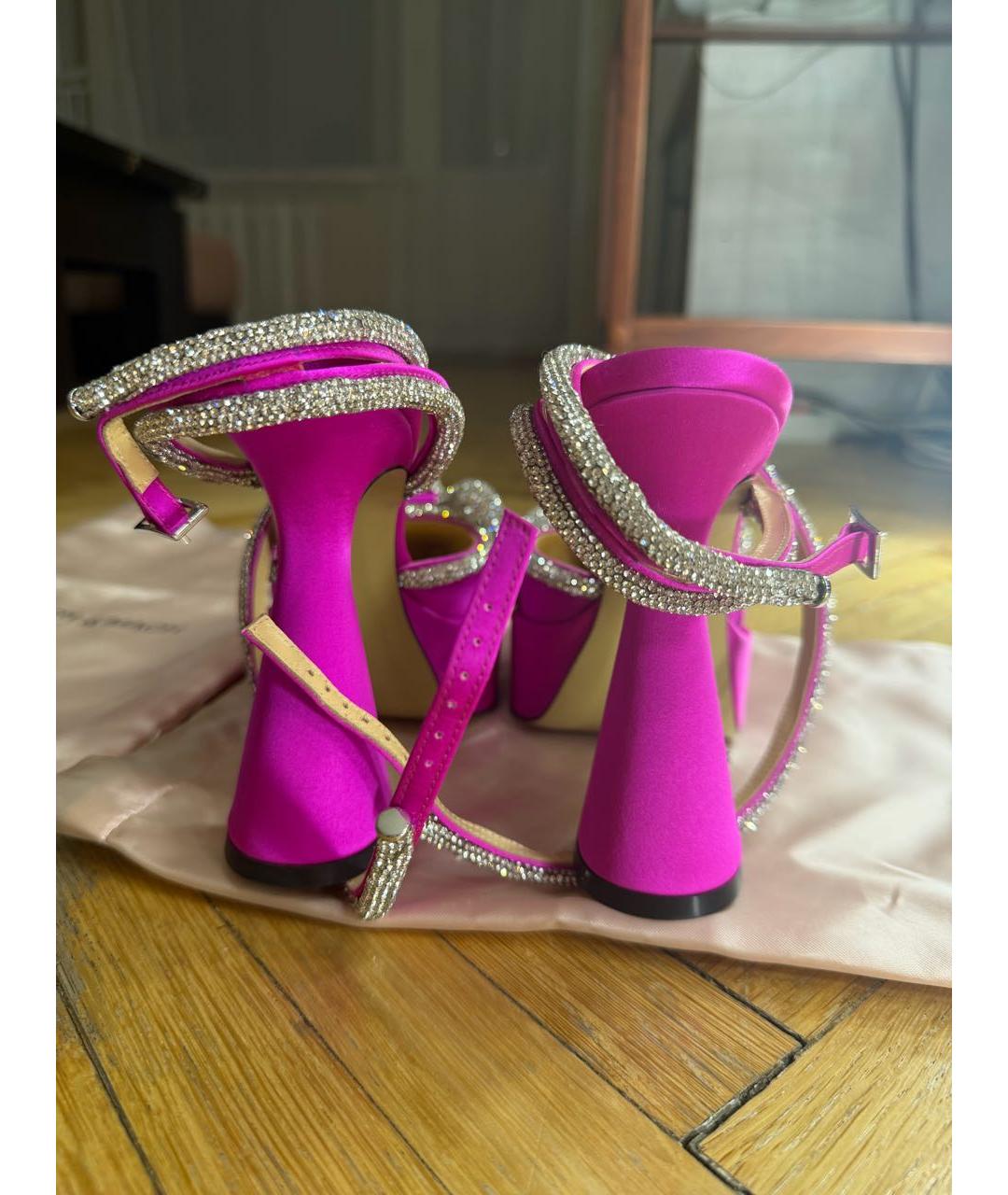MACH&MACH Фуксия текстильные туфли, фото 4