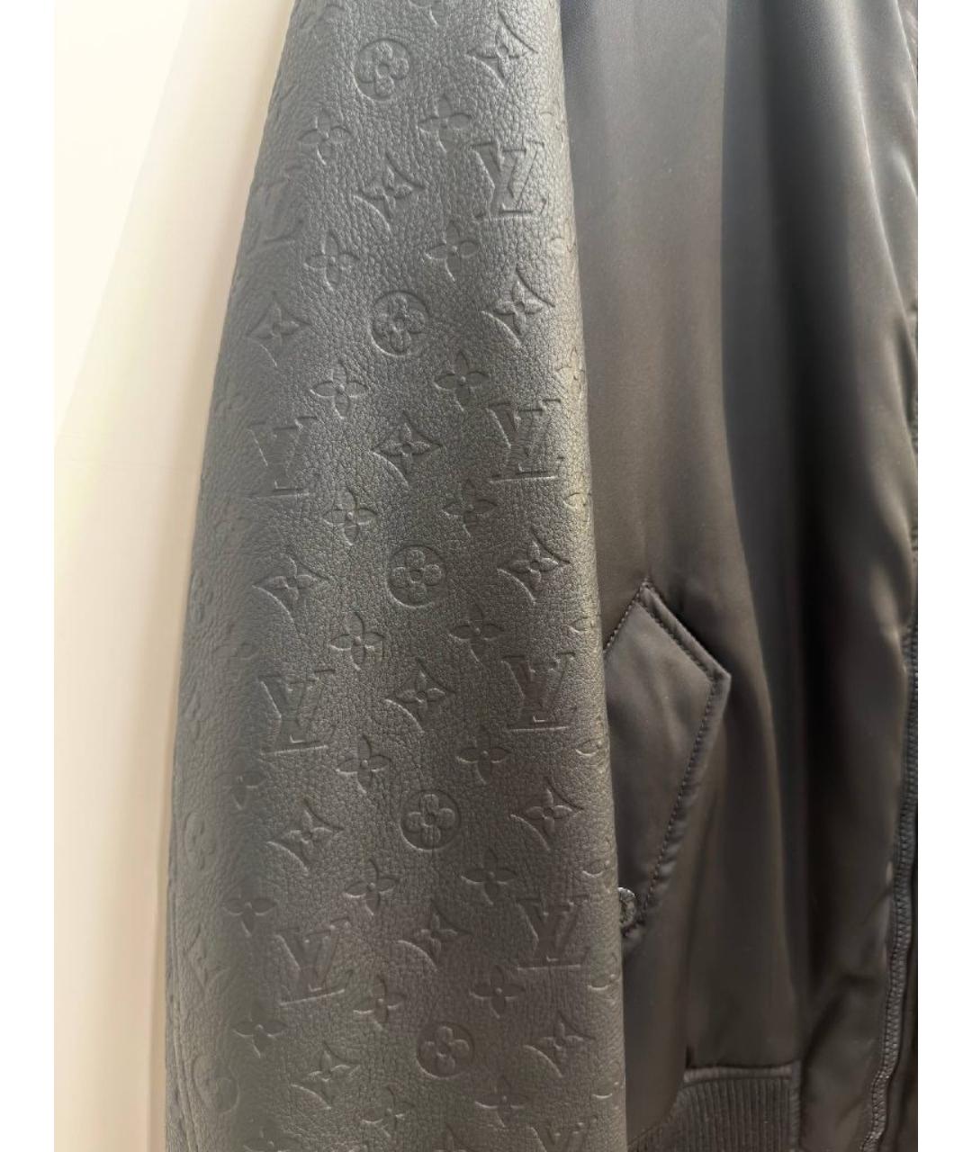 LOUIS VUITTON Черная кожаная куртка, фото 7