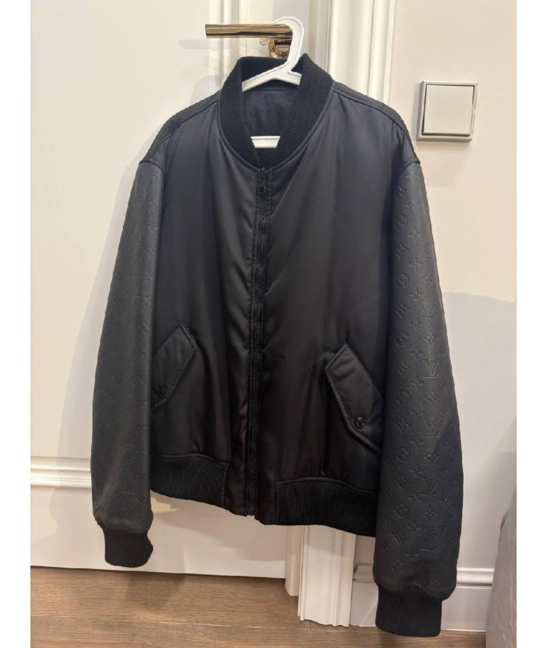 LOUIS VUITTON Черная кожаная куртка, фото 3