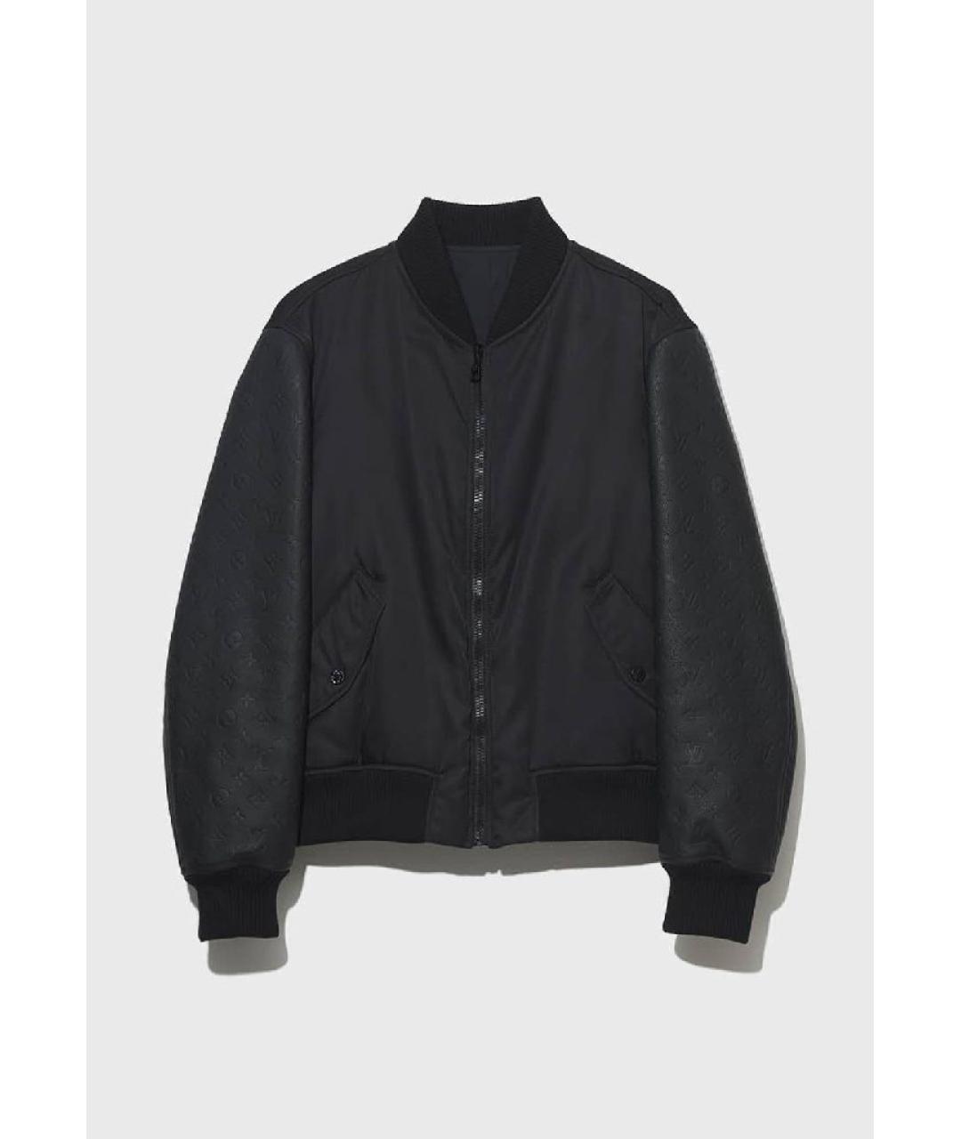 LOUIS VUITTON Черная кожаная куртка, фото 2