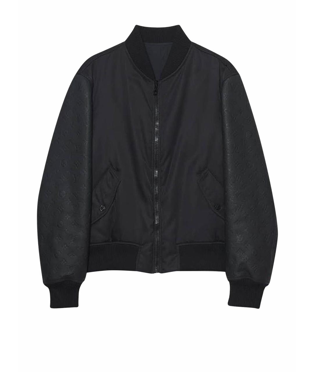 LOUIS VUITTON Черная кожаная куртка, фото 1