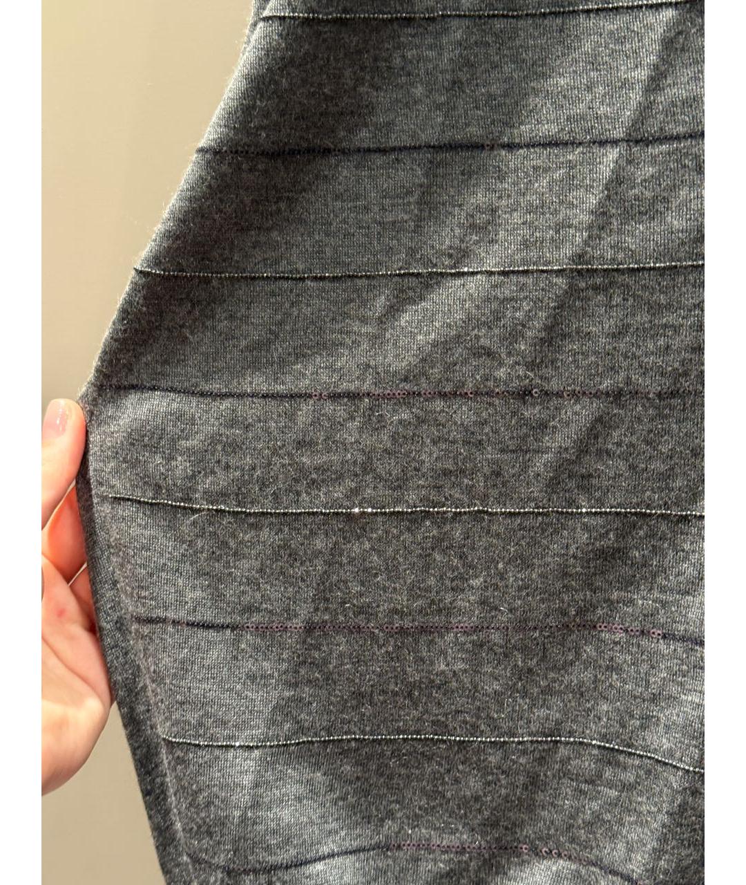 BRUNELLO CUCINELLI Антрацитовый кашемировый кардиган, фото 6