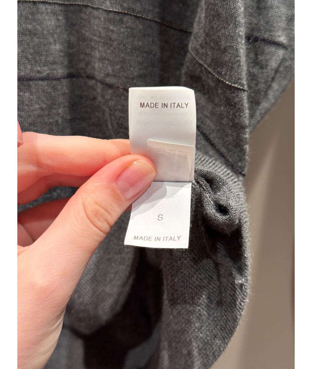 BRUNELLO CUCINELLI Антрацитовый кашемировый кардиган, фото 5