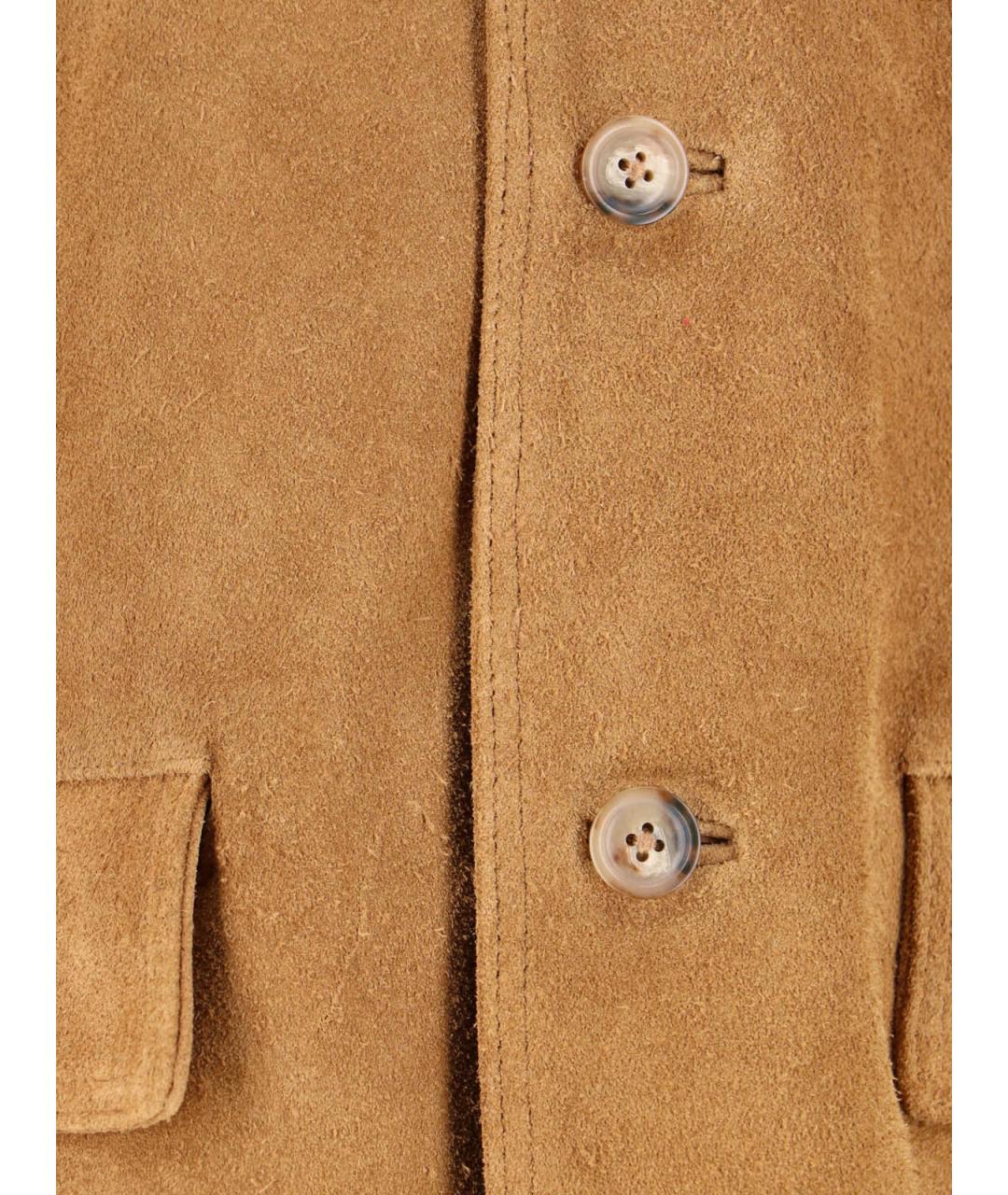 POLO RALPH LAUREN Коричневая замшевая куртка, фото 5