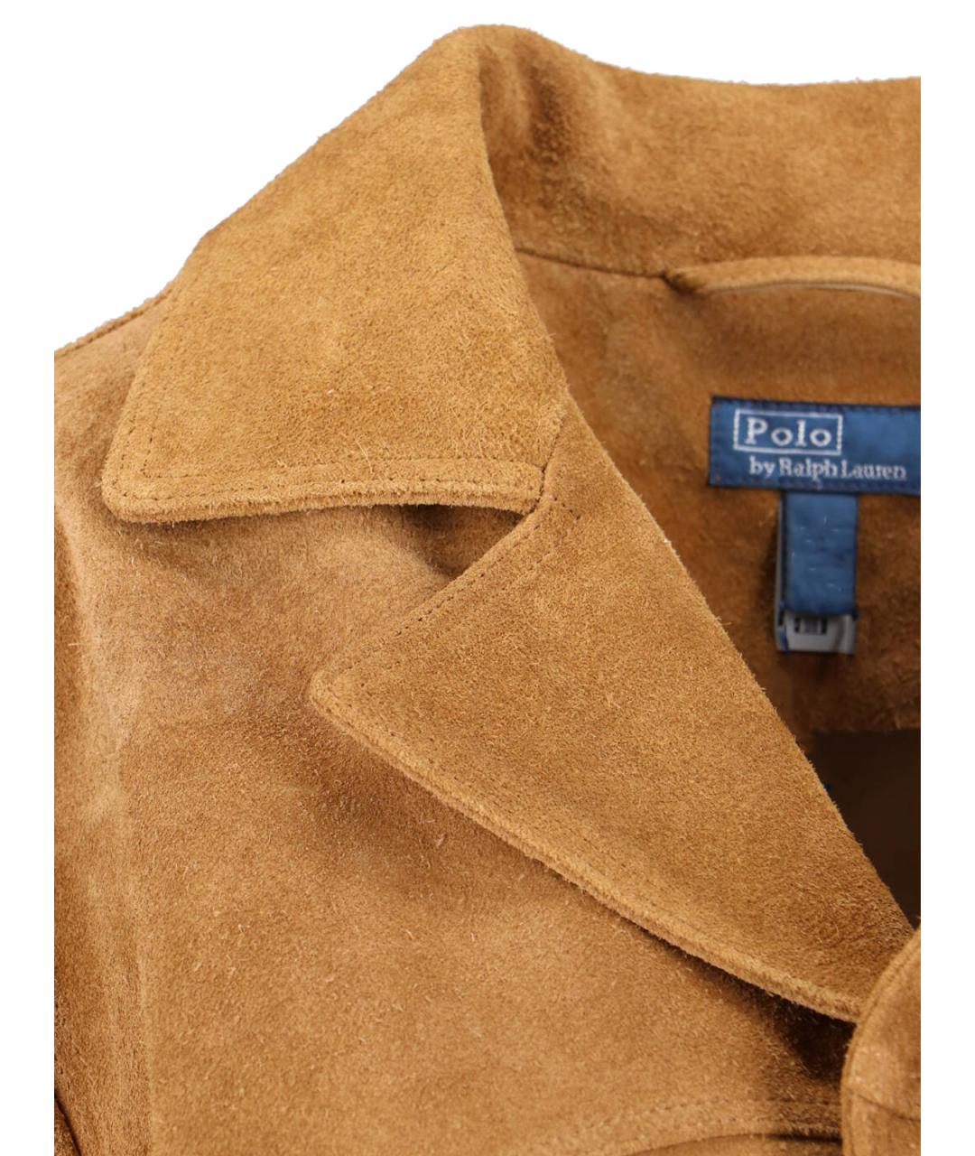 POLO RALPH LAUREN Коричневая замшевая куртка, фото 4