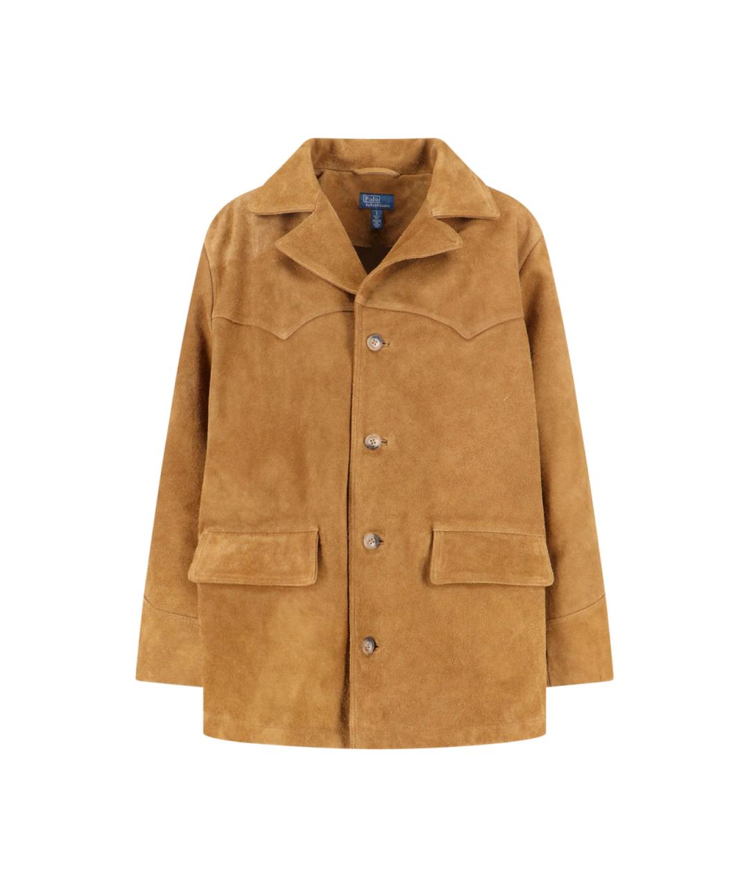 POLO RALPH LAUREN Коричневая замшевая куртка, фото 1