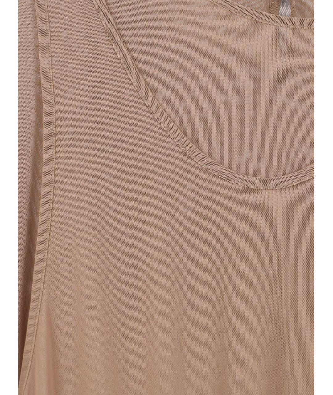 LEMAIRE Бежевое полиамидовое платье, фото 4