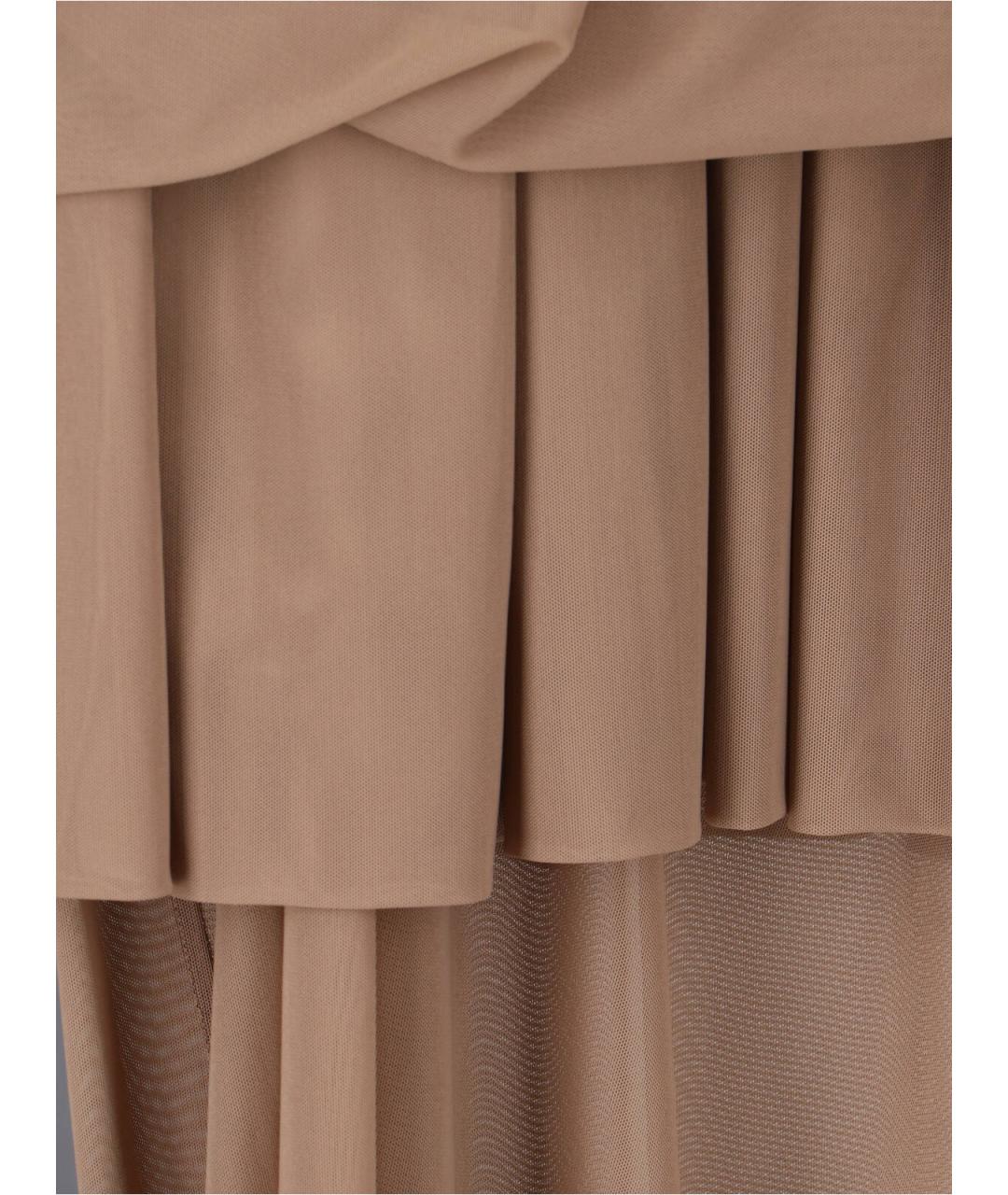 LEMAIRE Бежевое полиамидовое платье, фото 5