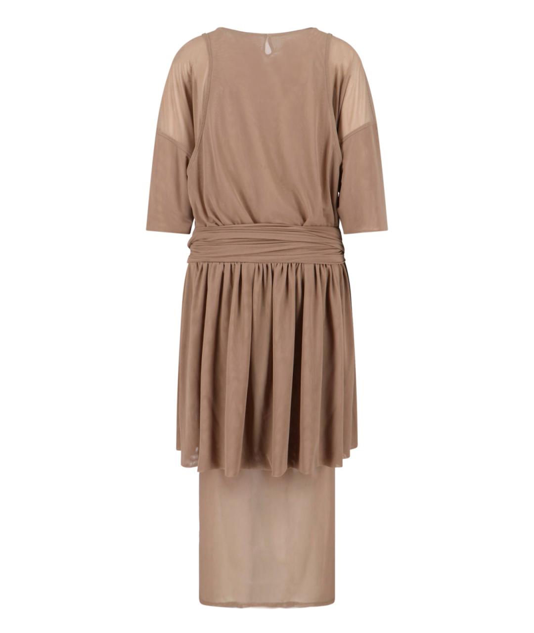 LEMAIRE Бежевое полиамидовое платье, фото 2