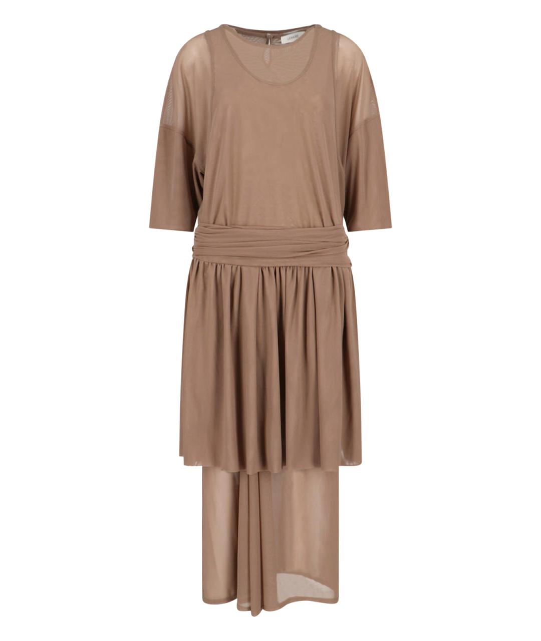 LEMAIRE Бежевое полиамидовое платье, фото 1