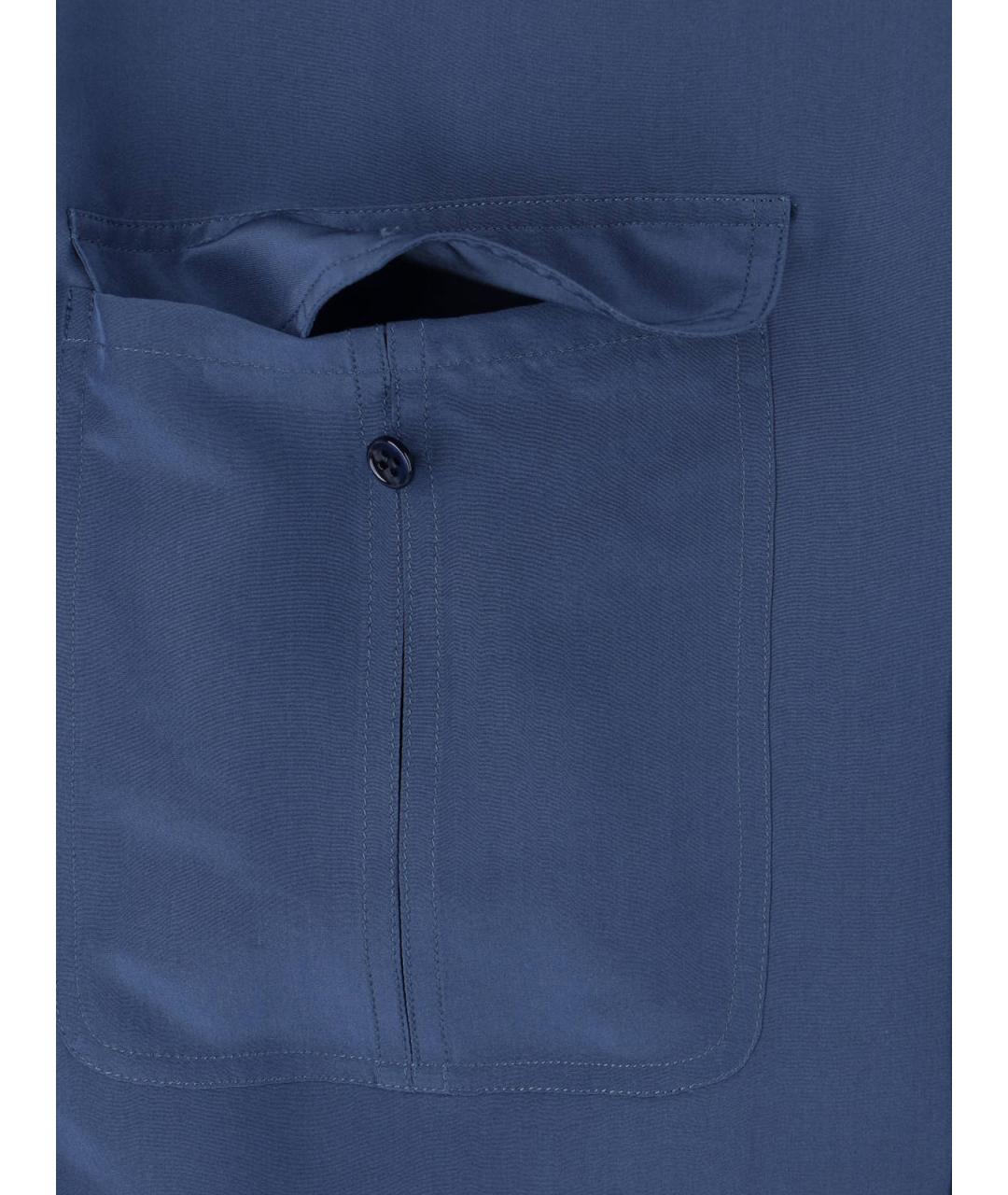 SAINT LAURENT Синяя кэжуал рубашка, фото 3