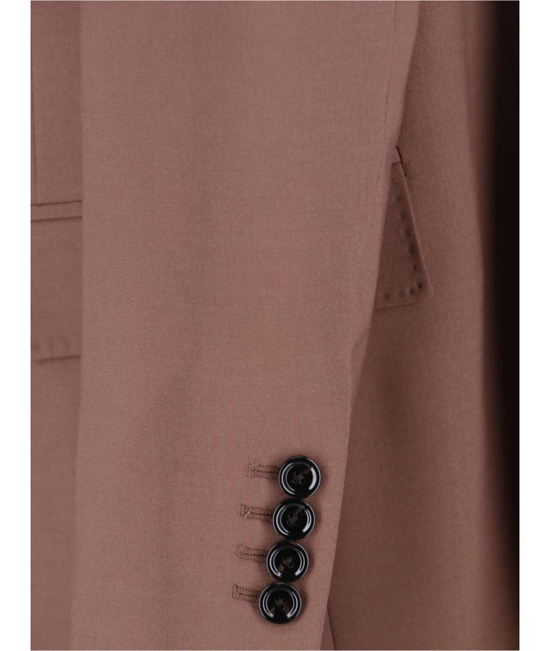 LARDINI Коричневый шерстяной жакет/пиджак, фото 5