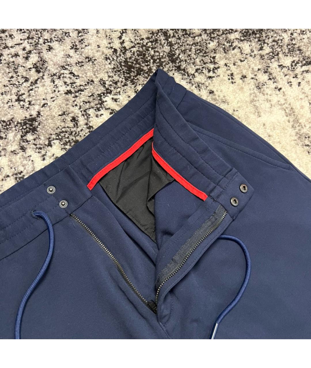 HUGO BOSS Темно-синие повседневные брюки, фото 4