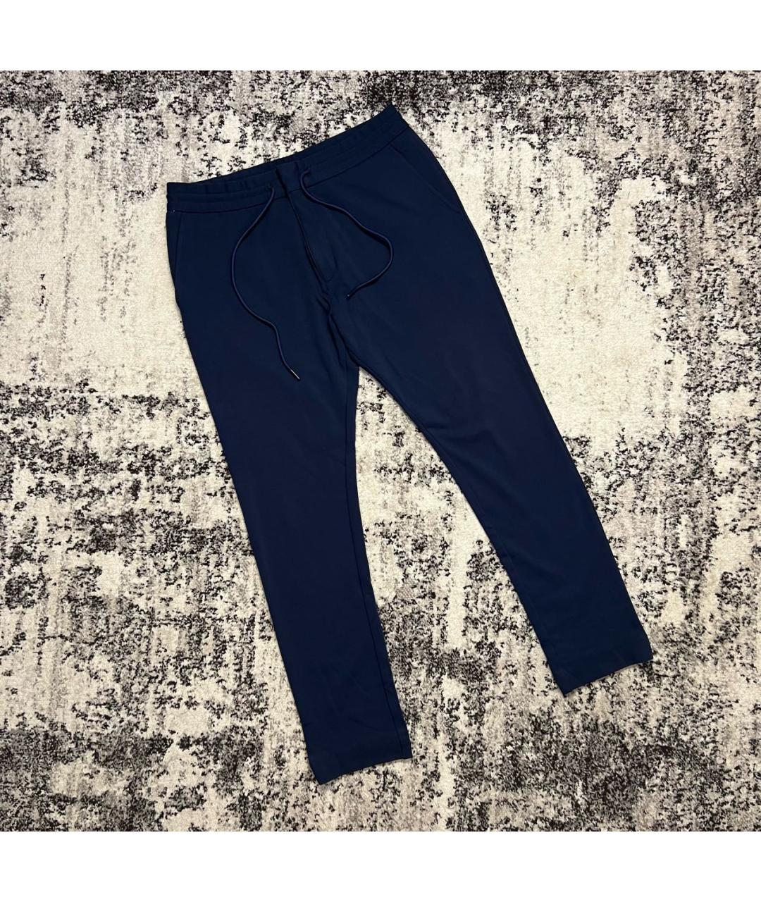 HUGO BOSS Темно-синие повседневные брюки, фото 7