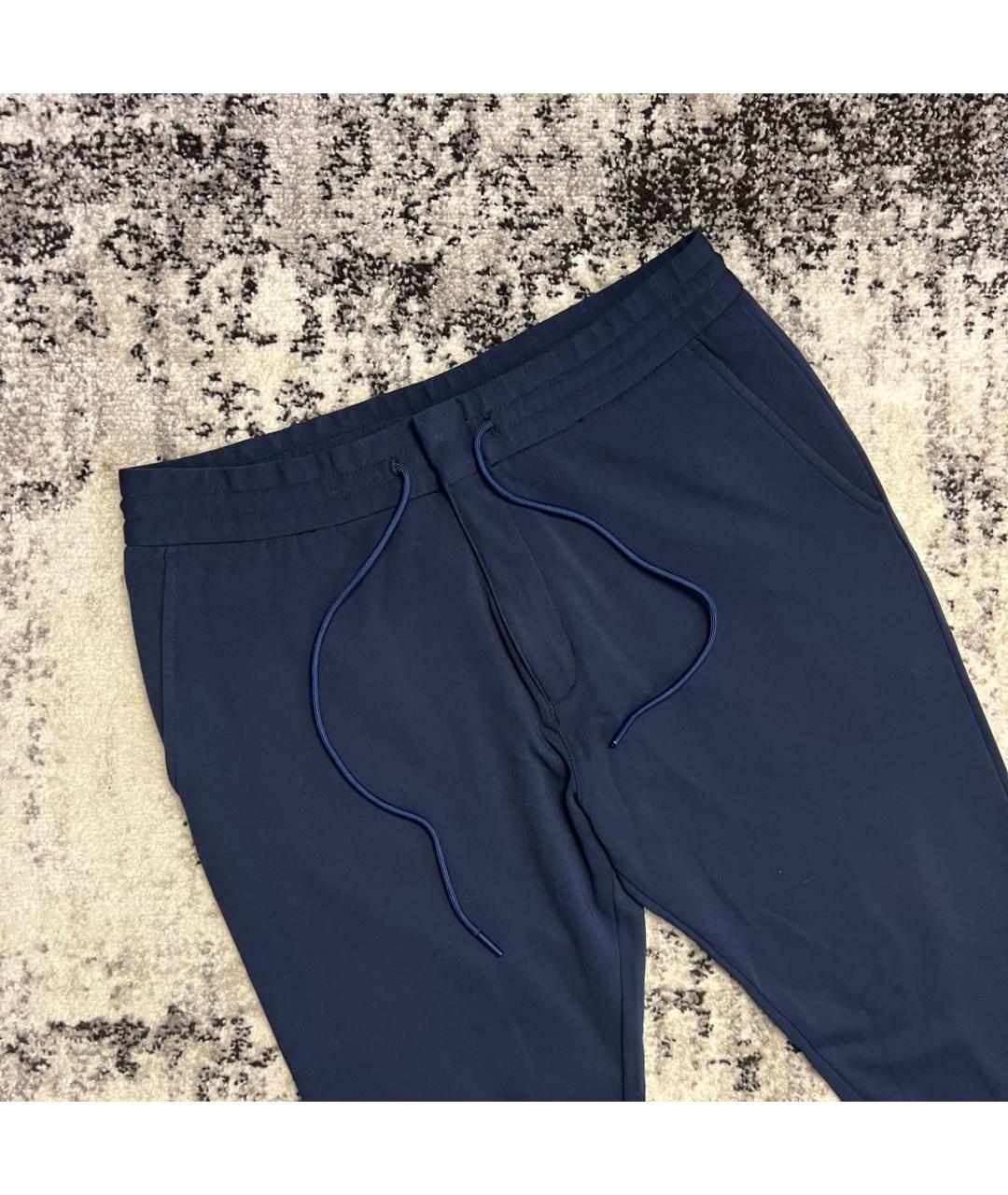 HUGO BOSS Темно-синие повседневные брюки, фото 2