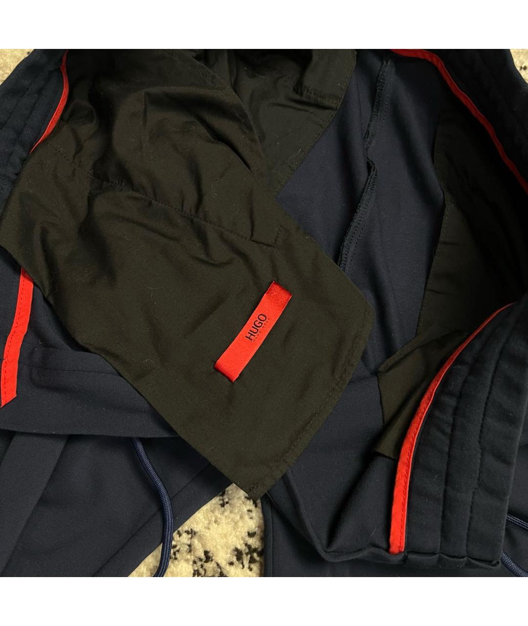 HUGO BOSS Темно-синие повседневные брюки, фото 5