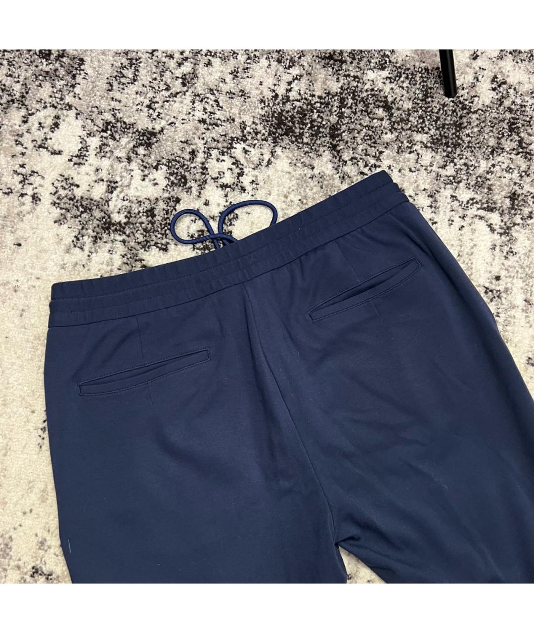 HUGO BOSS Темно-синие повседневные брюки, фото 6