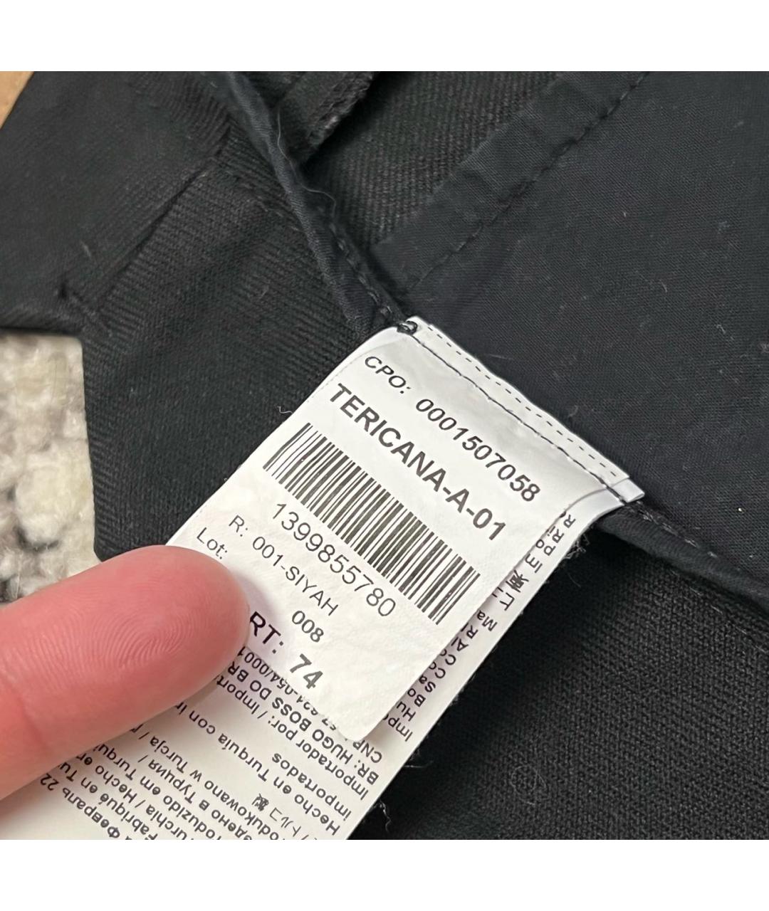 HUGO BOSS Черные прямые брюки, фото 6