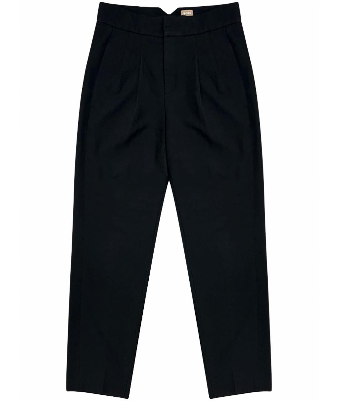 HUGO BOSS Черные прямые брюки, фото 1
