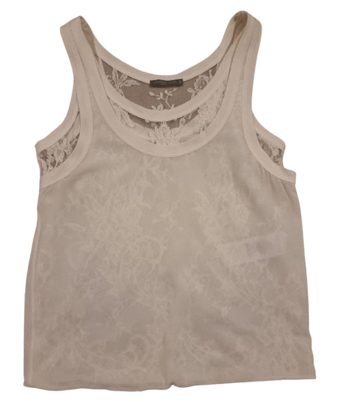 MCQ ALEXANDER MCQUEEN Белая шелковая блузы, фото 1