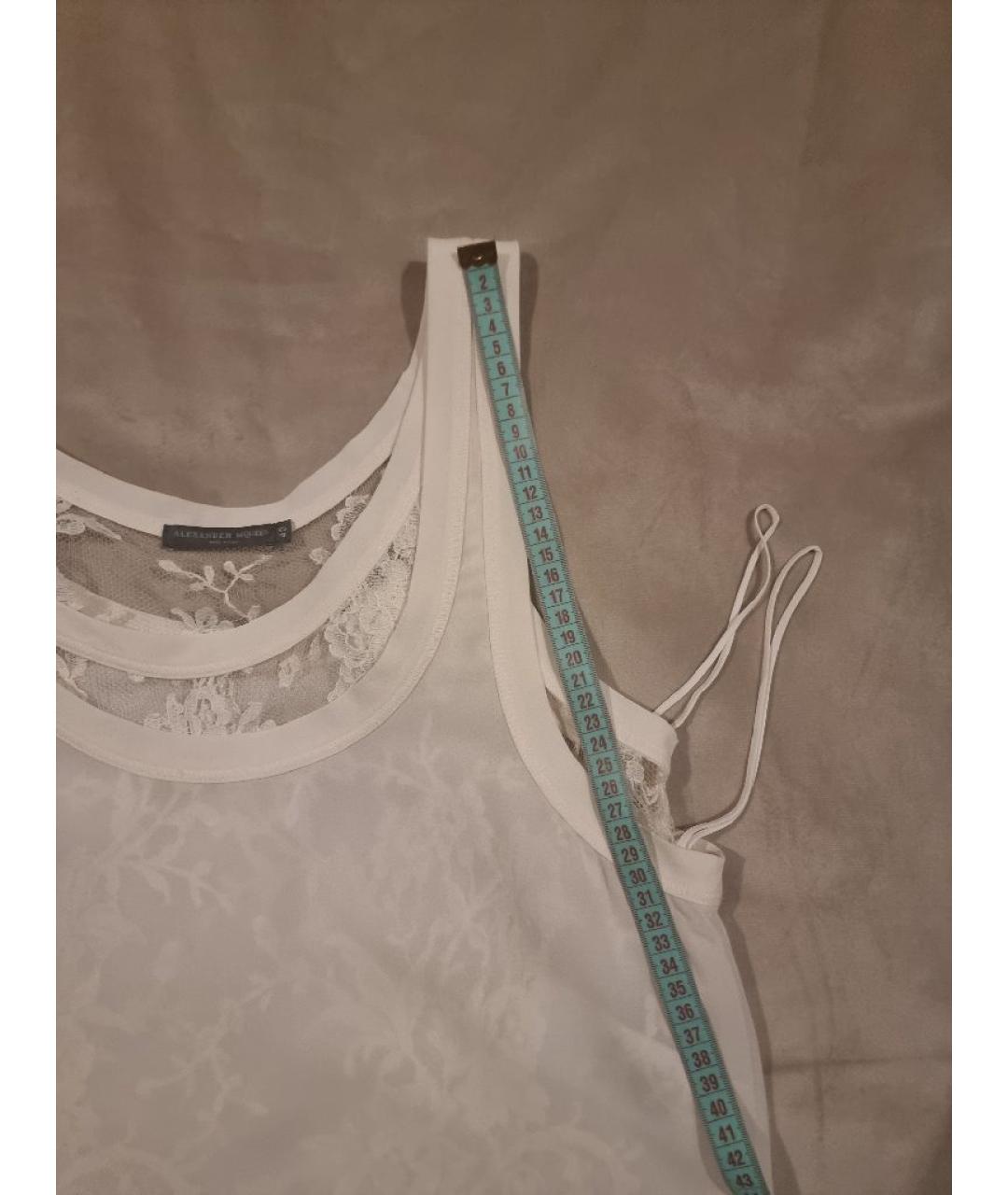 MCQ ALEXANDER MCQUEEN Белая шелковая блузы, фото 7