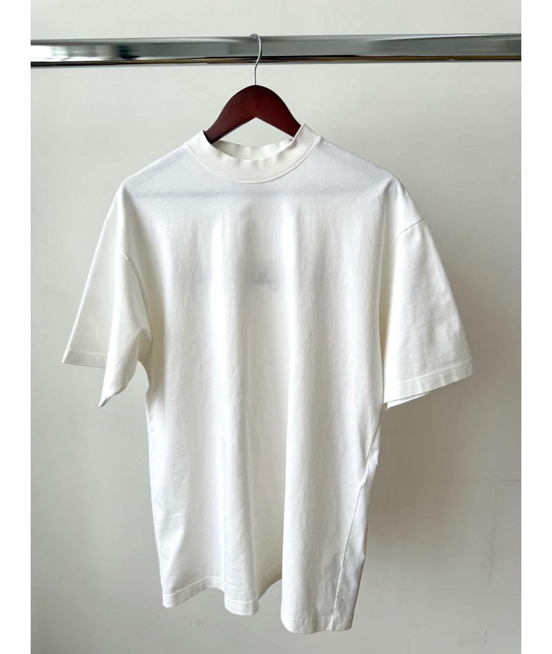 BALENCIAGA Белая футболка, фото 4
