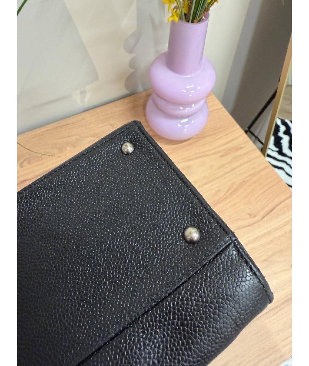 CHANEL Черная кожаная сумка через плечо, фото 9