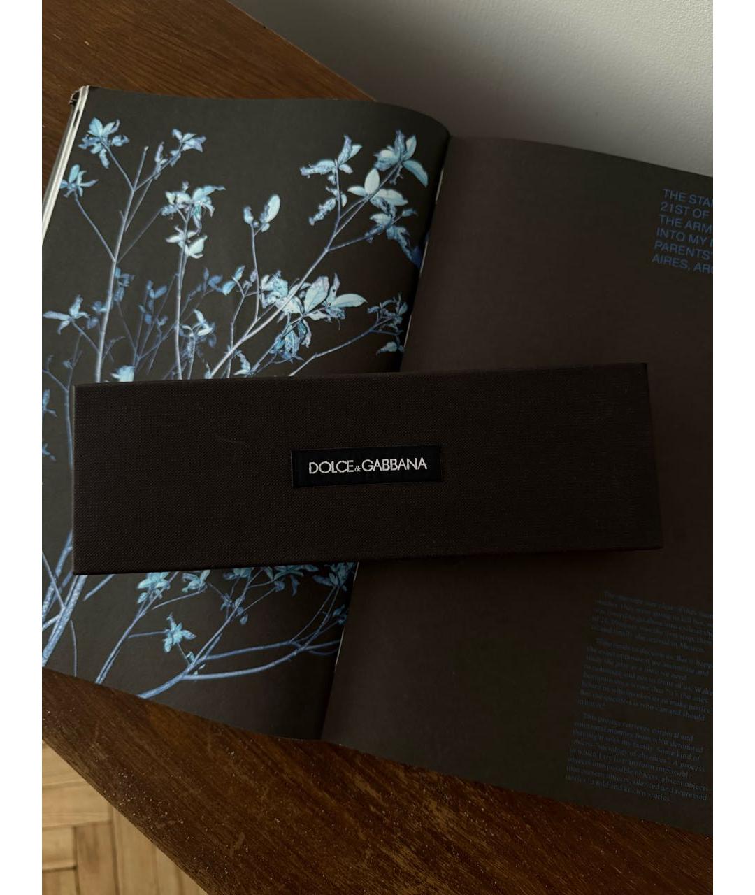DOLCE&GABBANA Черный шелковый шарф, фото 4