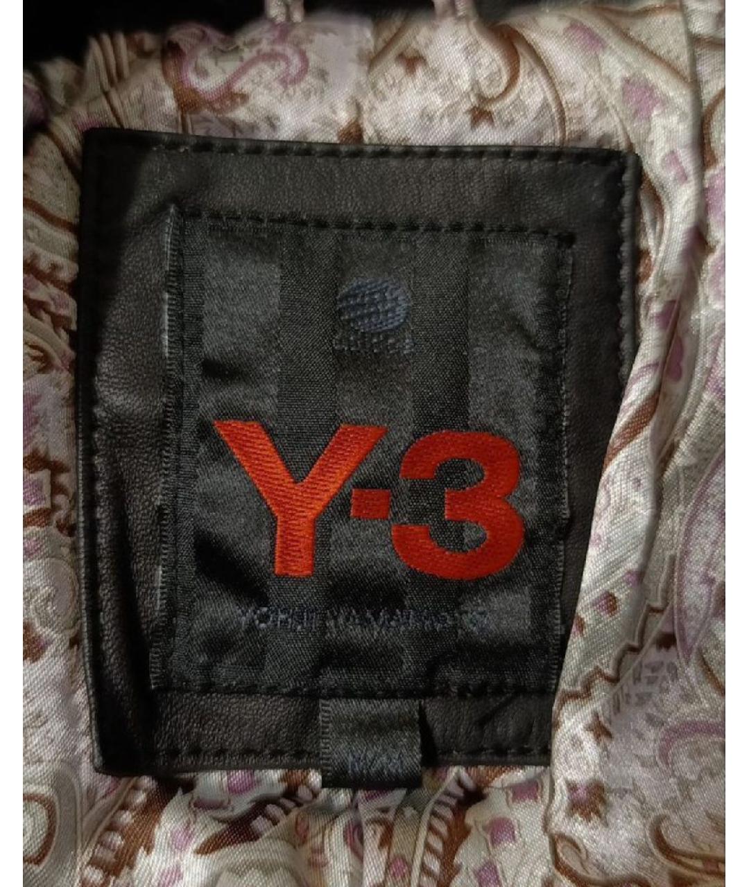 Y-3 Черный кожаный тренч/плащ, фото 6