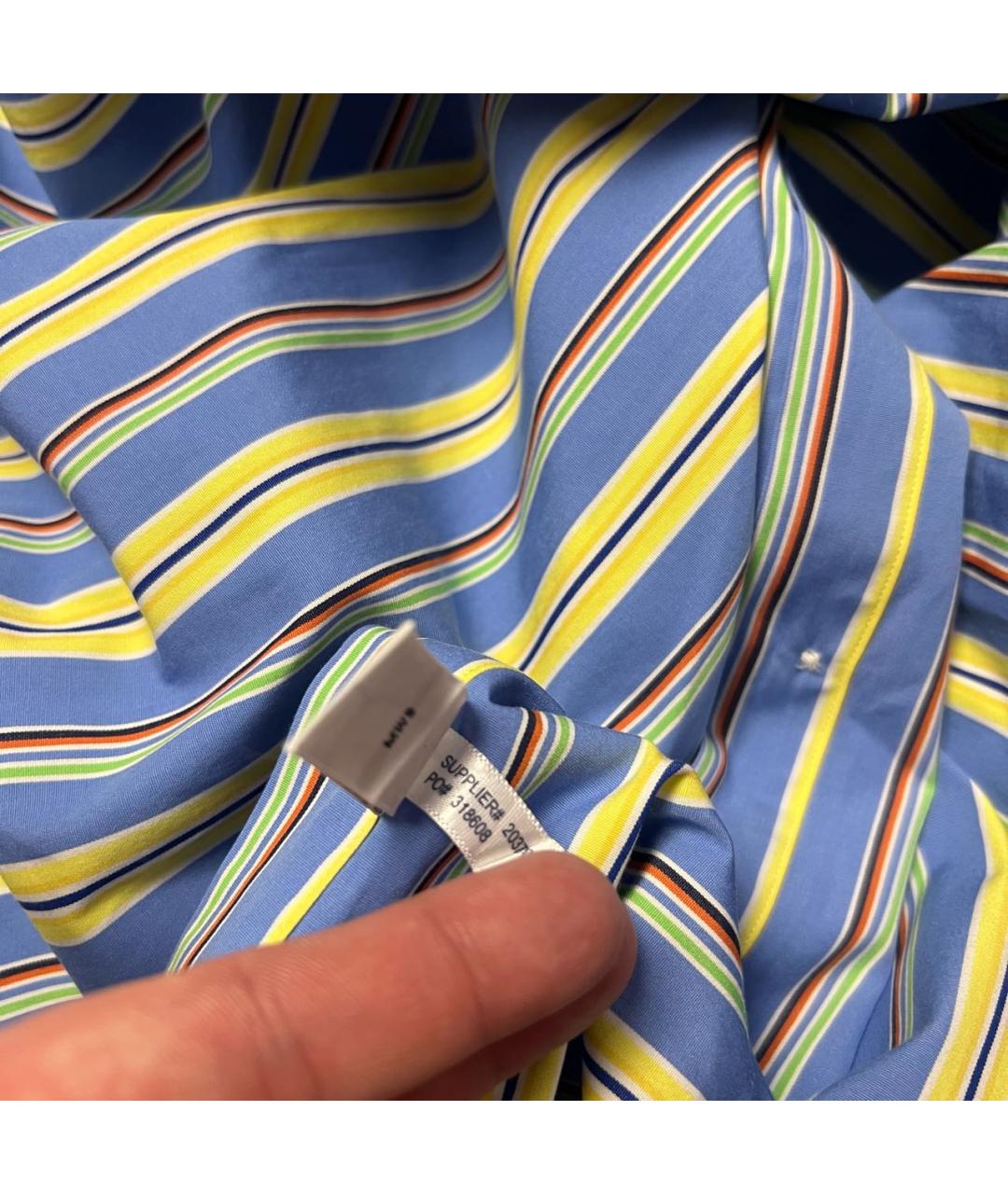 RALPH LAUREN Мульти хлопковая кэжуал рубашка, фото 6