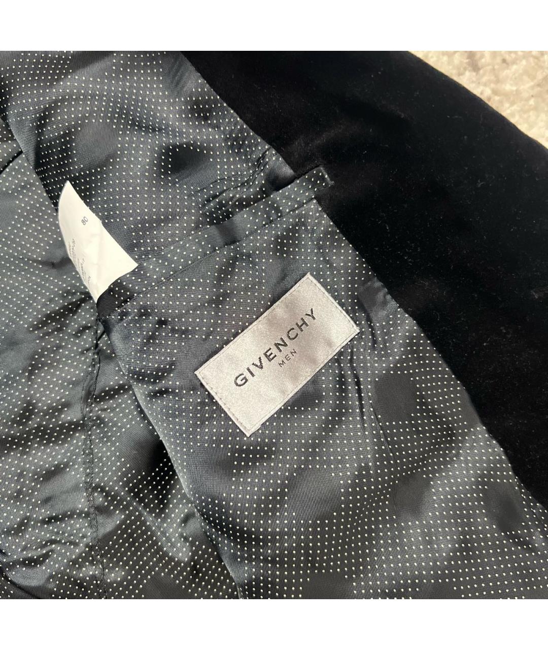GIVENCHY Черный бархатный пиджак, фото 5