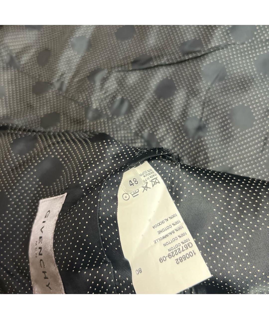 GIVENCHY Черный бархатный пиджак, фото 6