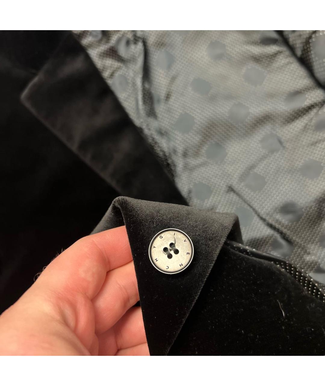 GIVENCHY Черный бархатный пиджак, фото 8