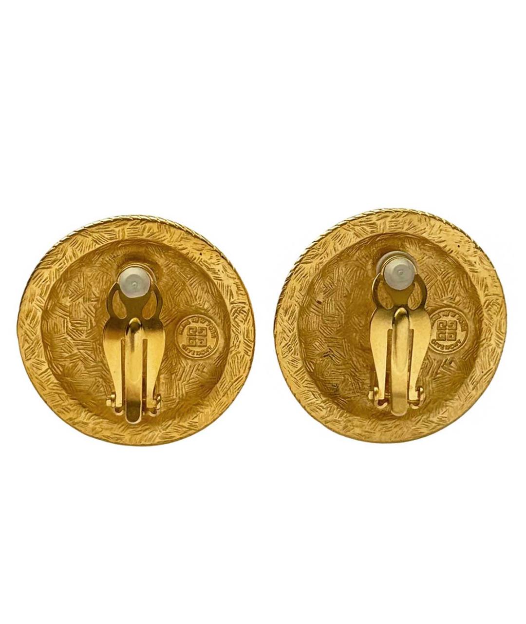 GIVENCHY Золотые позолоченные клипсы, фото 2