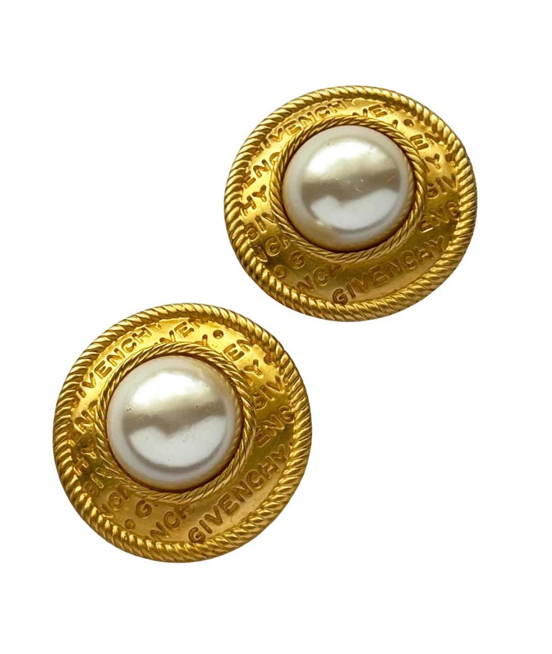 GIVENCHY Золотые позолоченные клипсы, фото 2