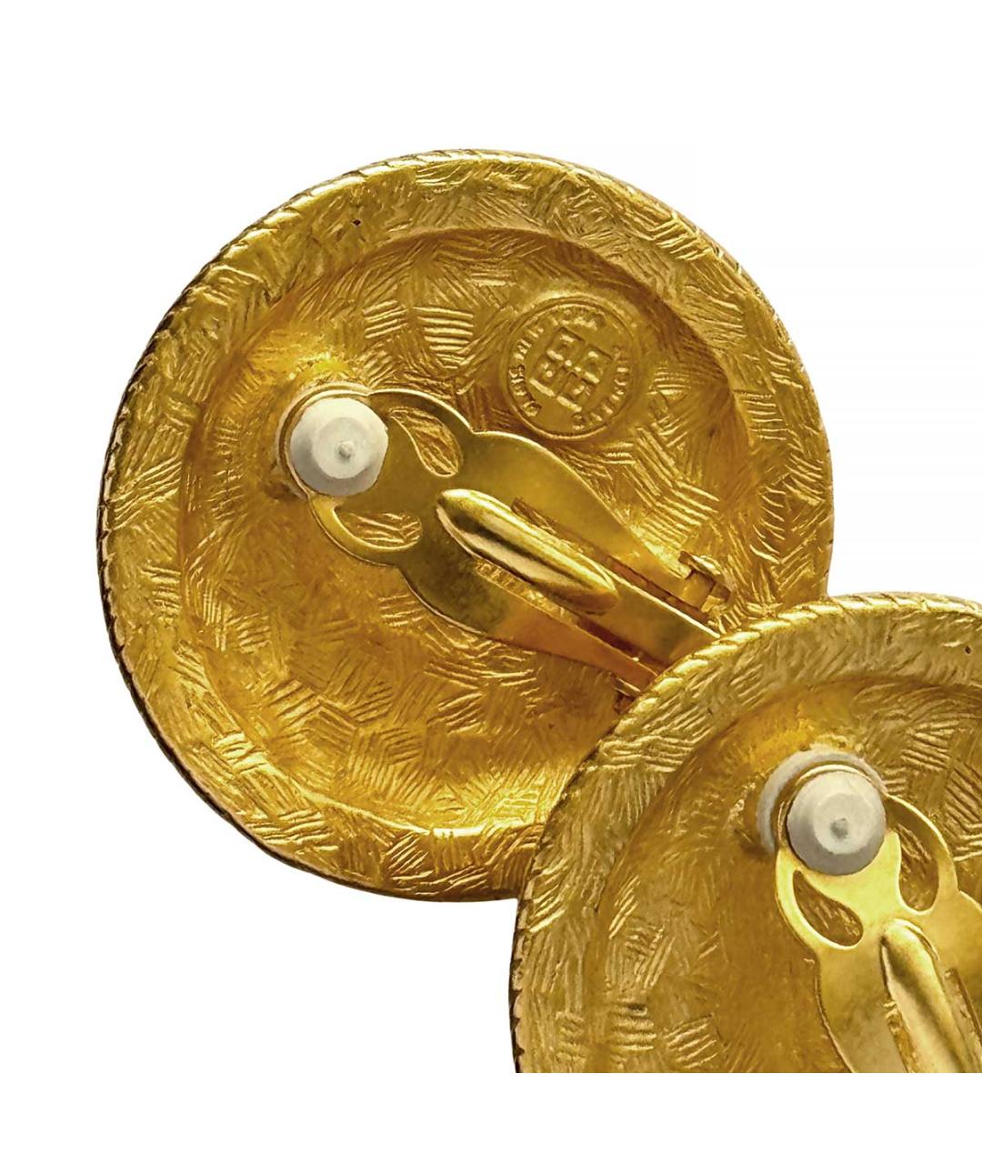 GIVENCHY Золотые позолоченные клипсы, фото 3