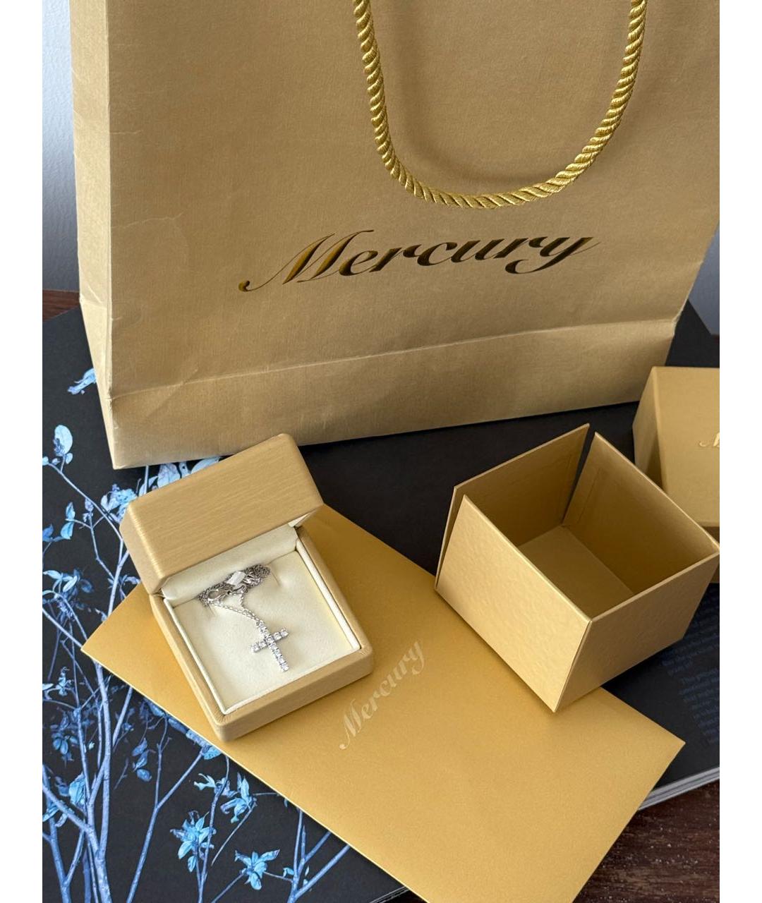 MERCURY Серебряное колье из белого золота, фото 2