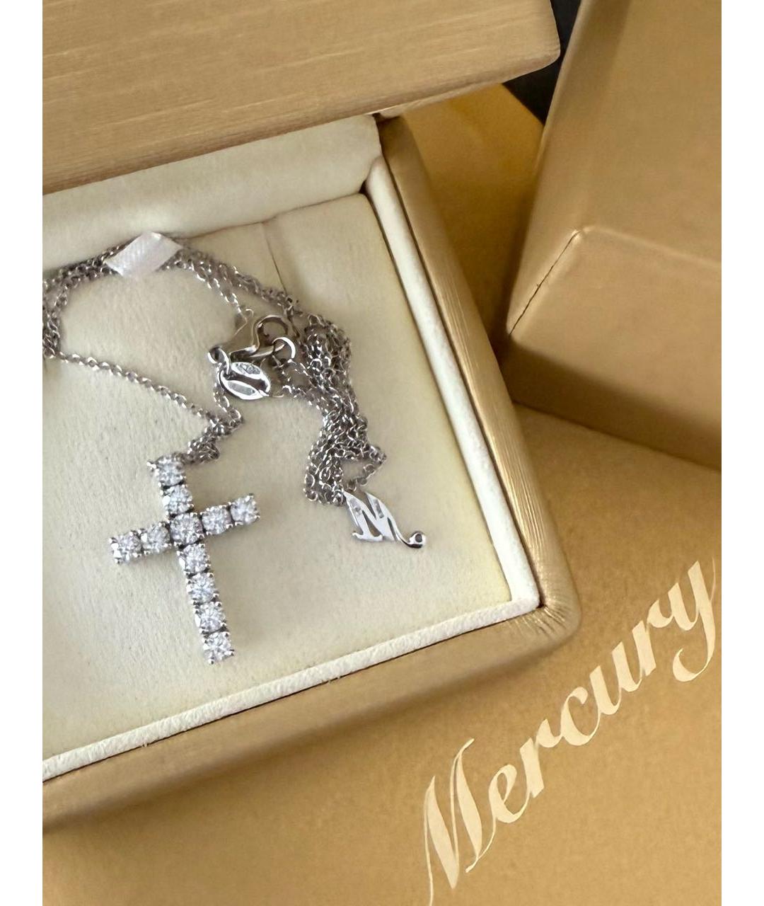 MERCURY Серебряное колье из белого золота, фото 5