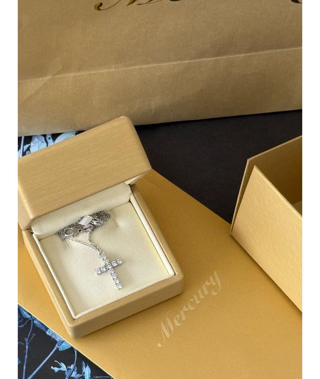 MERCURY Серебряное колье из белого золота, фото 4