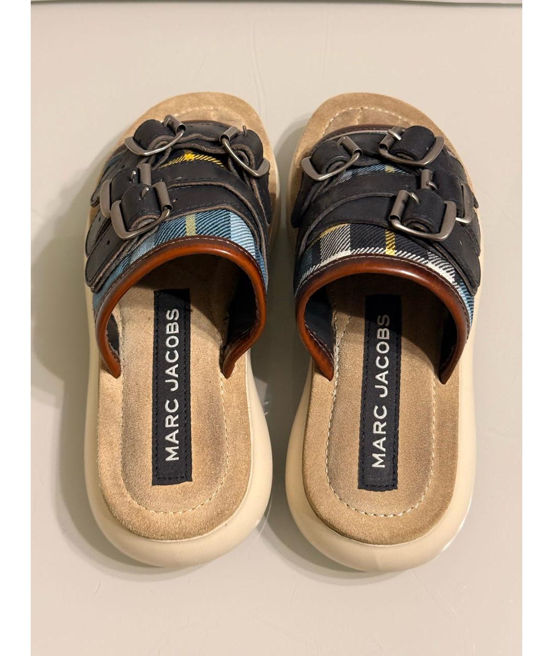 MARC JACOBS Мульти текстильные шлепанцы, фото 3