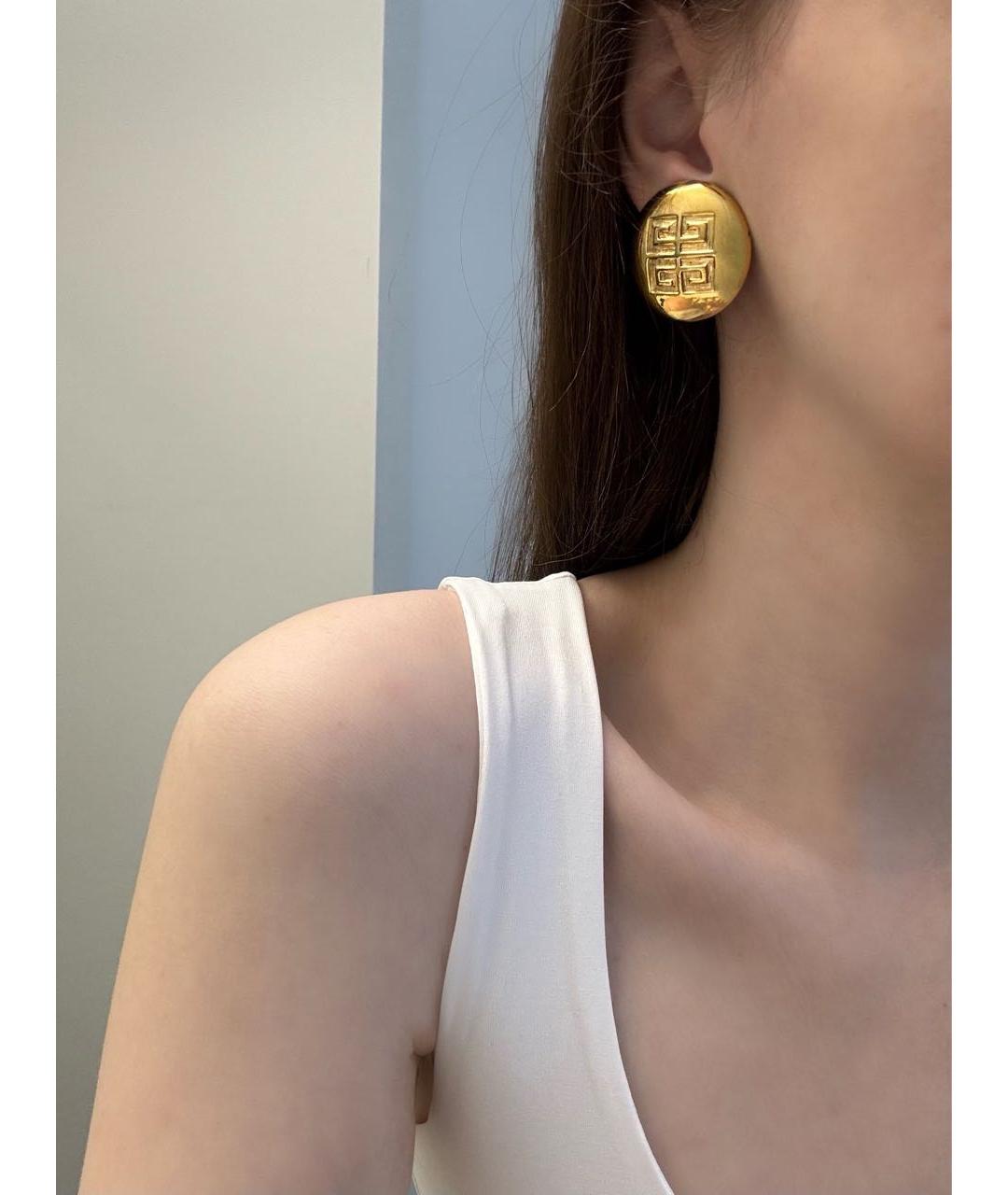 GIVENCHY Золотые позолоченные клипсы, фото 4