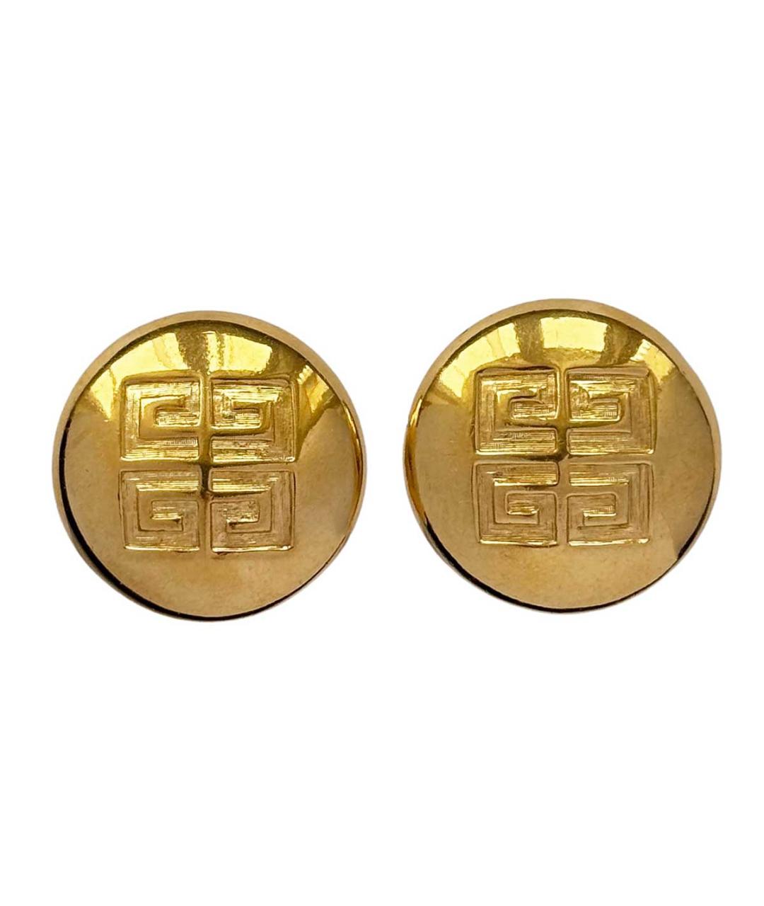 GIVENCHY Золотые позолоченные клипсы, фото 1